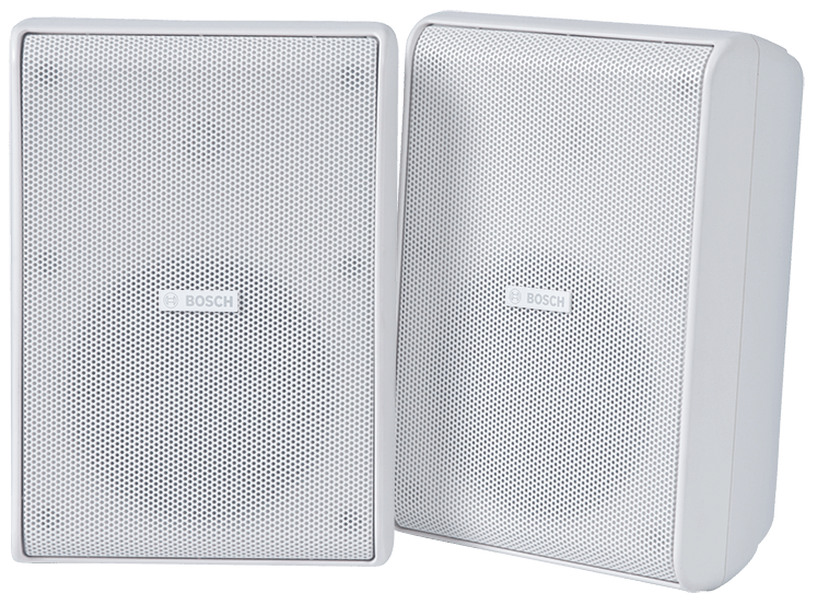 Bosch Security Systems - Enceinte 2 voies 5 pouces, 60W, IP54 (par paires), EN 54-24, blanc