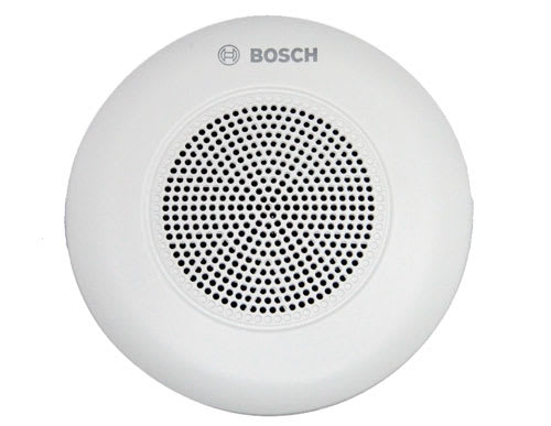 Bosch Security Systems - Haut-parleur de plafond 6 W, circulaire, grille ABS, blanc RAL 9003.
