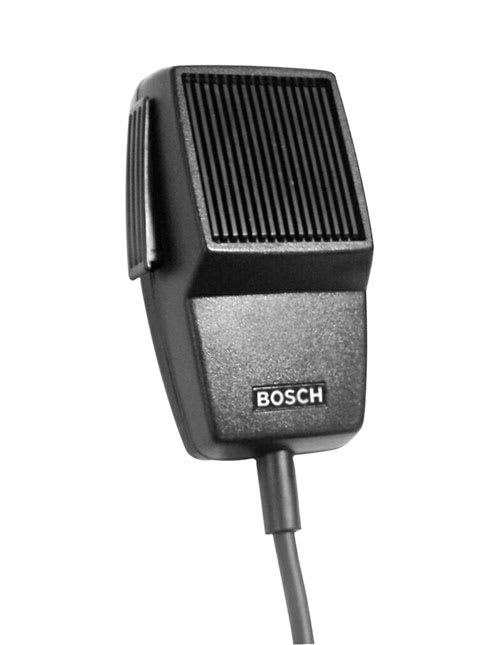 Bosch Security Systems - Microphone à main dynamique touche PTT, câble spiralé 5 broches