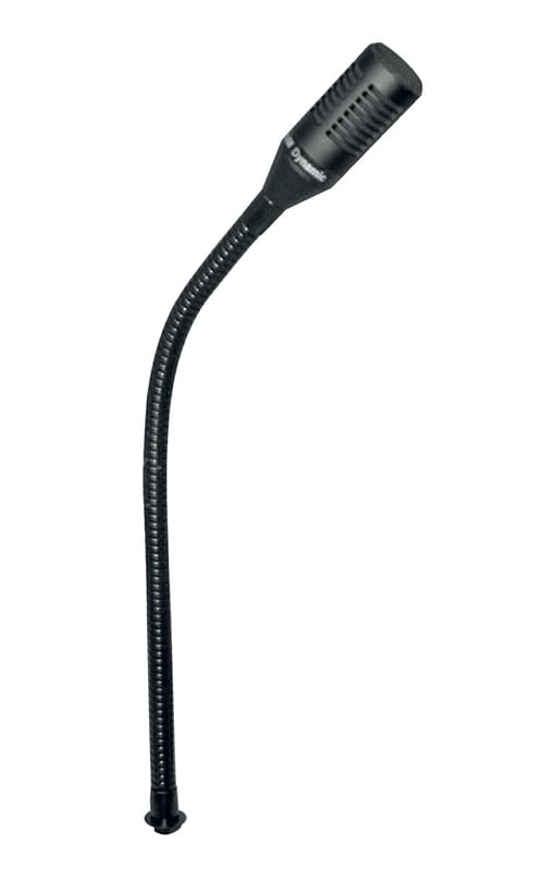 Bosch Security Systems - Microphone dynamique a col de cygne, finition noir mat, 230mm, cable blinde.