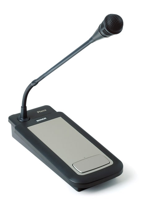 Bosch Security Systems - Pupitre microphone a condensateur unidirectionnel avec col de cygne flexible.