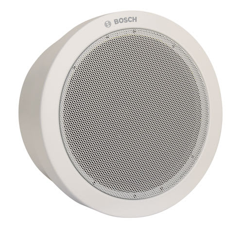 Bosch Security Systems - Enceinte 6W, circulaire, boitier metallique, IP32, EN54-24, blanc RAL9010.