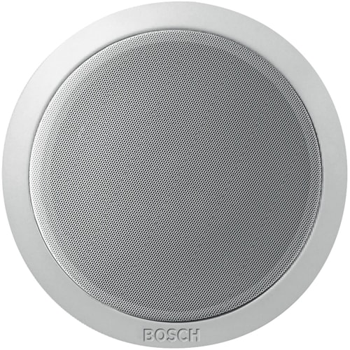 Bosch Security Systems - Haut-parleur de plafond 6W, grille circulaire en metal, blanc RAL9010.
