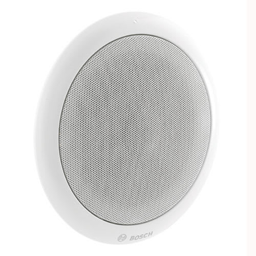 Bosch Security Systems - Haut-parleur de plafond 6 W, grille circulaire en metal EN54-24, blanc RAL 9010