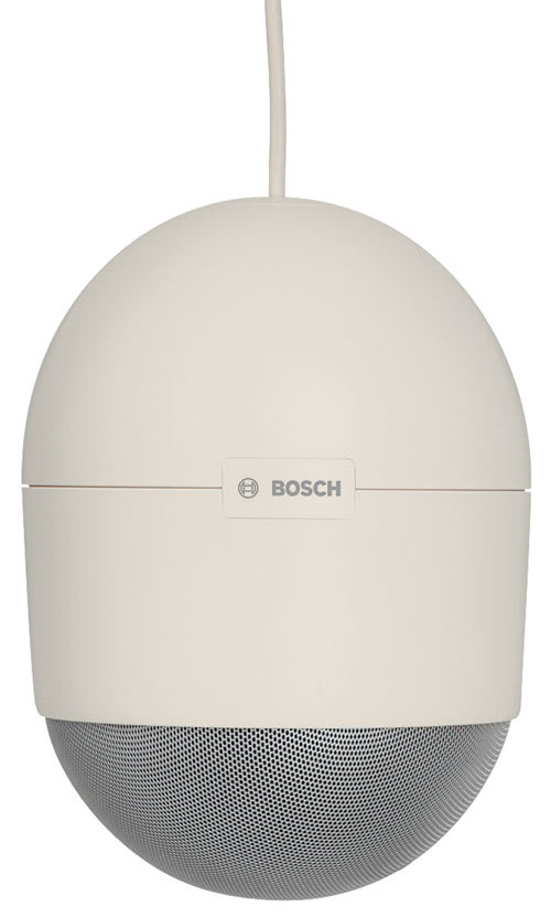 Bosch Security Systems - Enceinte sphérique, 20 W, boîtier ABS blanc, IP65, EN54-24