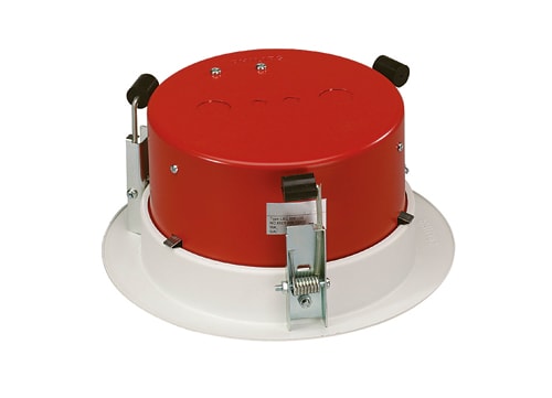 Bosch Security Systems - Dôme de protection anti-feu métallique pour HP LBC 3086/41, rouge feu RAL 3000.