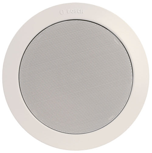 Bosch Security Systems - Haut-parleur de plafond 6 W, grille circulaire en métal intégrée, blanc RAL9010