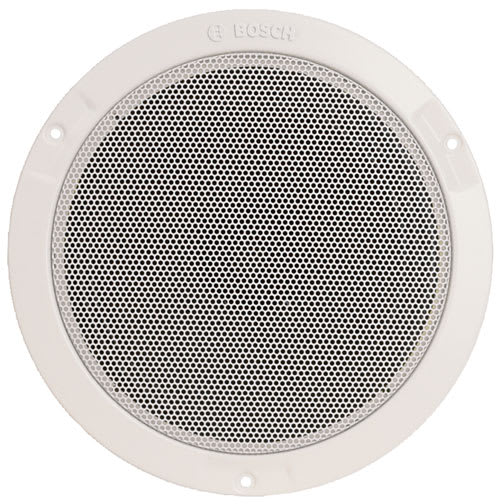 Bosch Security Systems - Haut-parleur de plafond 6 W, grille circulaire en métal, blanc RAL 9010