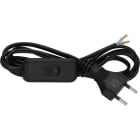 Brennenstuhl - Cordon d'alimentation avec interrupteur et une extrémité aux fils dégainés, noir