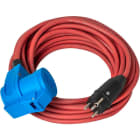 Brennenstuhl - Rallonge électrique SOLUTIONS OUTDOOR IP44 10m H07RN-F 3G2,5 rouge, double prise