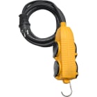 Brennenstuhl - Rallonge électrique avec Powerblock IP44 10m H07RN-F 3G2,5 noir
