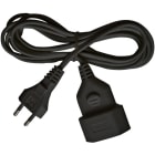 Brennenstuhl - Rallonge électrique 5m H03VVH2-F 2x0,75 noir