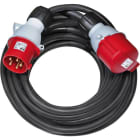 Brennenstuhl - Rallonge électrique CEE, noire, IP44, 10m H07RN-F 5G4,0