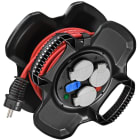 Brennenstuhl - Enrouleur de câble X-GUM avec ports USB, 10m H07RN-F 3G1,5, IP44