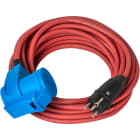 Brennenstuhl - Rallonge électrique SOLUTIONS OUTDOOR IP44 15m H07RN-F 3G1,5 rouge, double prise