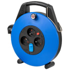 Brennenstuhl - Enrouleur de câble Confort-Line CL-X USB 10m H05VV-F 3G1,0 noir/bleu