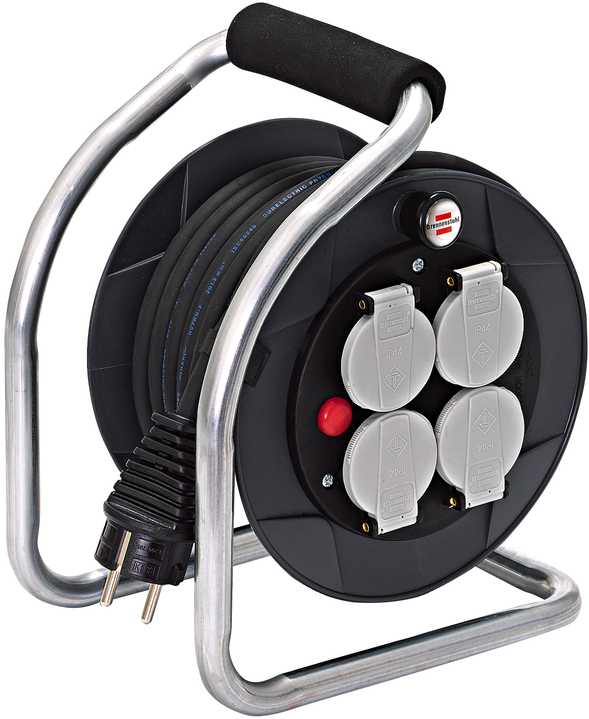 Brennenstuhl - Carton de 8 enrouleurs de câble Super-Solid IP44 10m H07RN-F 3G1,5 *FR*