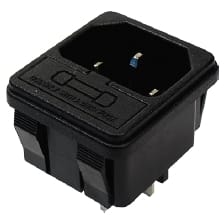 MCI - RL-10-1F-2-P1 : embase secteur 10A avec porte fusible