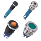 MCI - MQ12G-D/G/12V/N: voyant IP67 à LED verte 12V pour découpe Ø12mm