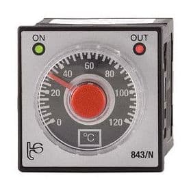 MCI - 843 N-PT : thermostat analogique à 1 seuil 0?+350°C. Pour sonde PT100. Alim 230V