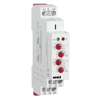 MCI - MRT8-2T/W : minuterie modulaire monofonction à double temporisation 12?240V