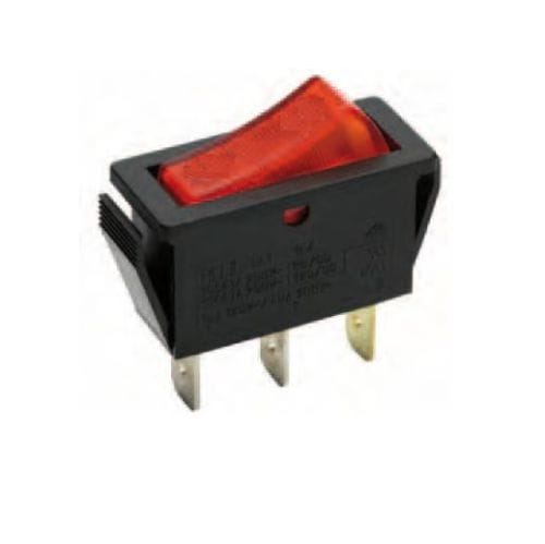MCI - 200 N B5 250V N/KR : interrupteur ON-OFF unipolaire pour découpe 30x11mm