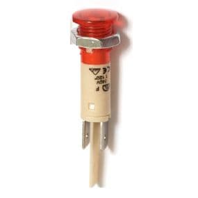 MCI - S04 ROUGE 24V : voyant rouge 24V pour découpe Ø10mm.
