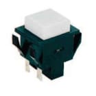 MCI - 1124 P B5 N/ST : bouton-poussoir ON-ON bipolaire pour découpe 27,2x22,2mm