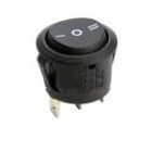 MCI - RL35-13-G-7-BK/BK-P5-0-0 : interrupteur ON-OFF-ON unipolaire pour découpe Ø20mm