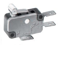 MCI - RL61-F-BK-P12-4-M : microrupteur  unipolaire inverseur avec levier à galet 12mm