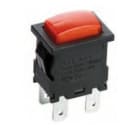 MCI - RL56-21/N-R-0-RE/BK-P4-0-2 : poussoir ON-OFF bipolaire pour découpe 19x13mm