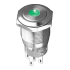 MCI - MAS1-AMQ-22ZD/G/12V/S : bouton poussoir 2NO/NF maintenu pour découpe Ø19mm