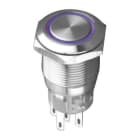 MCI - MAS1-AMQ-22ZE/G/12V/S : bouton poussoir 2NO/NF maintenu pour découpe Ø19mm