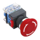 MCI - MBP22-TSA/R/P: arrêt d'urgence IP65 rotatif rouge pour découpe Ø22,5mm