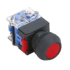 MCI - MBP22-E-Z/R/P: bouton poussoir IP65 rouge maintenu pour découpe Ø 22,5 mm