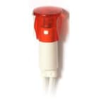MCI - S01 LED 230V ROUGE: voyant à LED pour découpe Ø10mm, sortie fils PVC 200mm
