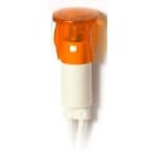 MCI - S01 LED 230V AMBRE: voyant à LED pour découpe Ø10mm, sortie fils PVC 200mm