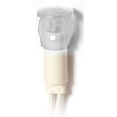 MCI - S01 LED 230V BLANC: voyant à LED pour découpe Ø10mm, sortie fils PVC 200mm