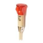 MCI - S64 LED 24V ROUGE: voyant à LED pour découpe Ø12mm, sortie languettes 6,35 mm