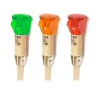 MCI - S64 LED 400V  AMBRE: voyant à LED pour découpe Ø12mm, sortie languettes 6,35 mm