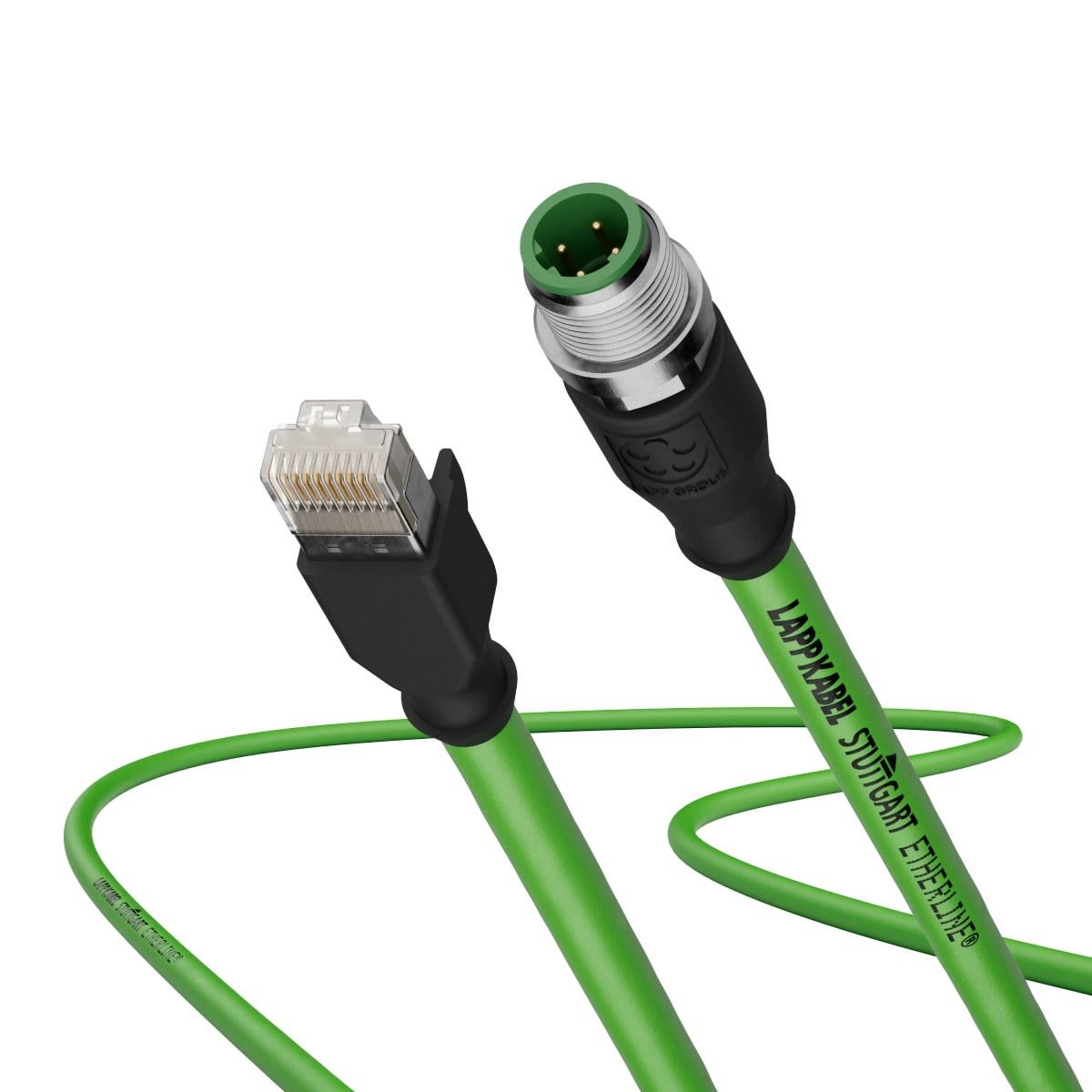 Lapp - Câble de raccordement Ethernet industriel EC M12/RJ45