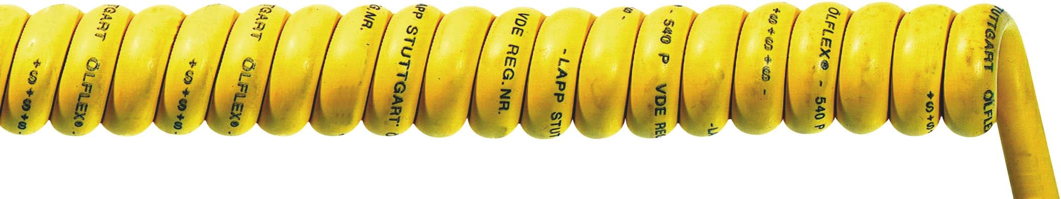Lapp - Câble spiralé PUR robuste, sans halogène, avec une force de rappel élevée