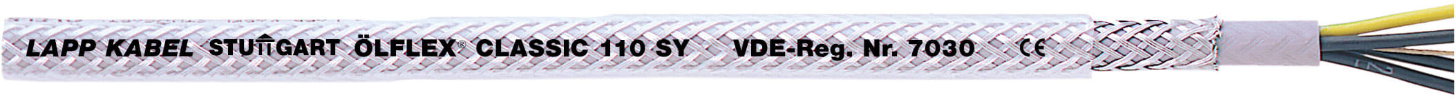 Lapp - Câble de commande en PVC, tresse en acier avec gaine extérieure transparente