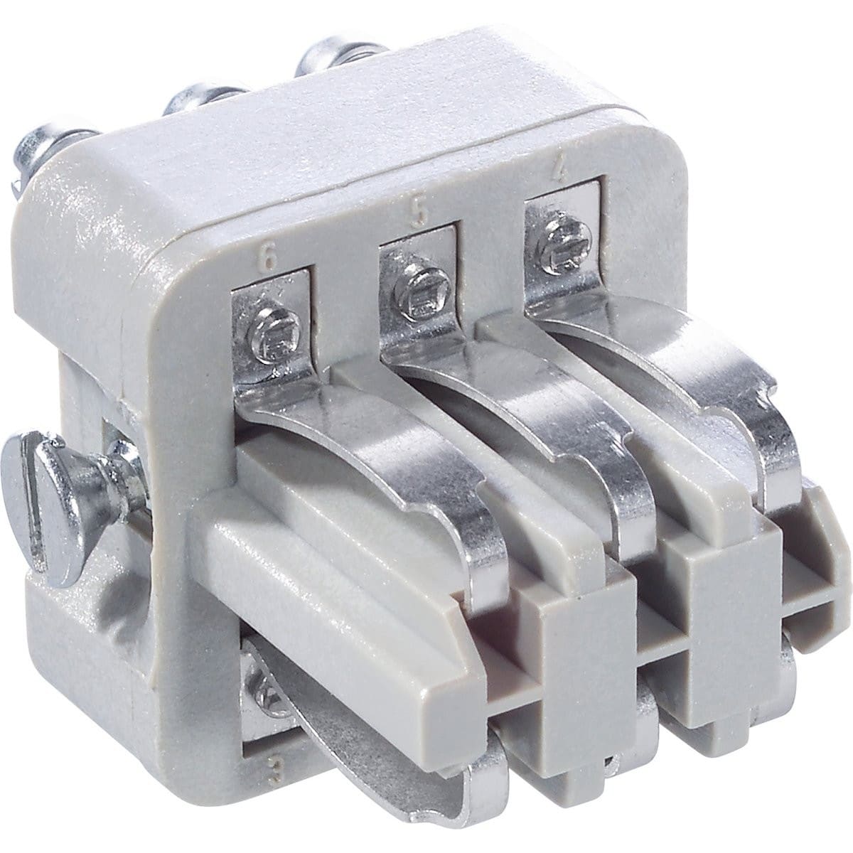 Ilme - Insert mâle 6 pôles 10A 250V contacts à lamelles - gabarit 21.21