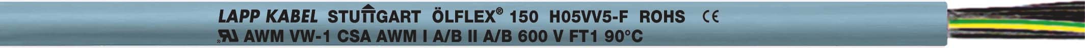 Lapp - Câble multinorme résistant aux huiles avec homologation H05VV5-F et AWM