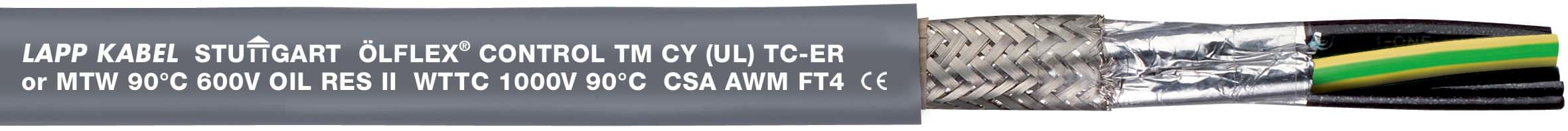 Lapp - Câble de commande ÖLFLEX® en PVC blindé 0,6/1kV, UL TC-ER WTTC AWM600V OIL RES C