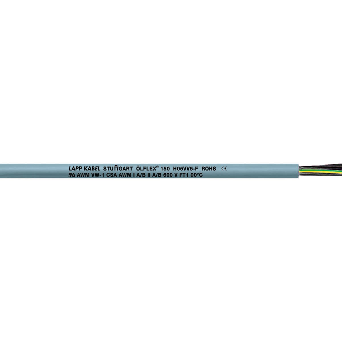 Lapp - Câble multinorme résistant aux huiles avec homologation H05VV5-F et AWM