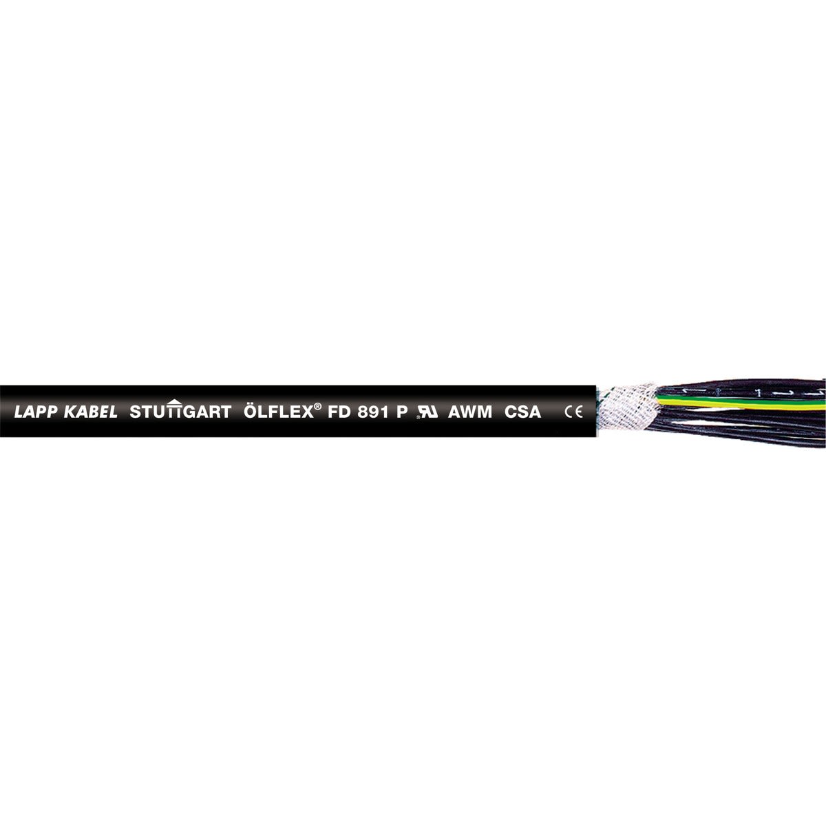 Lapp - Câble de contrôle/commande flexible avec isolation PVC, gaine PUR, résistant aux