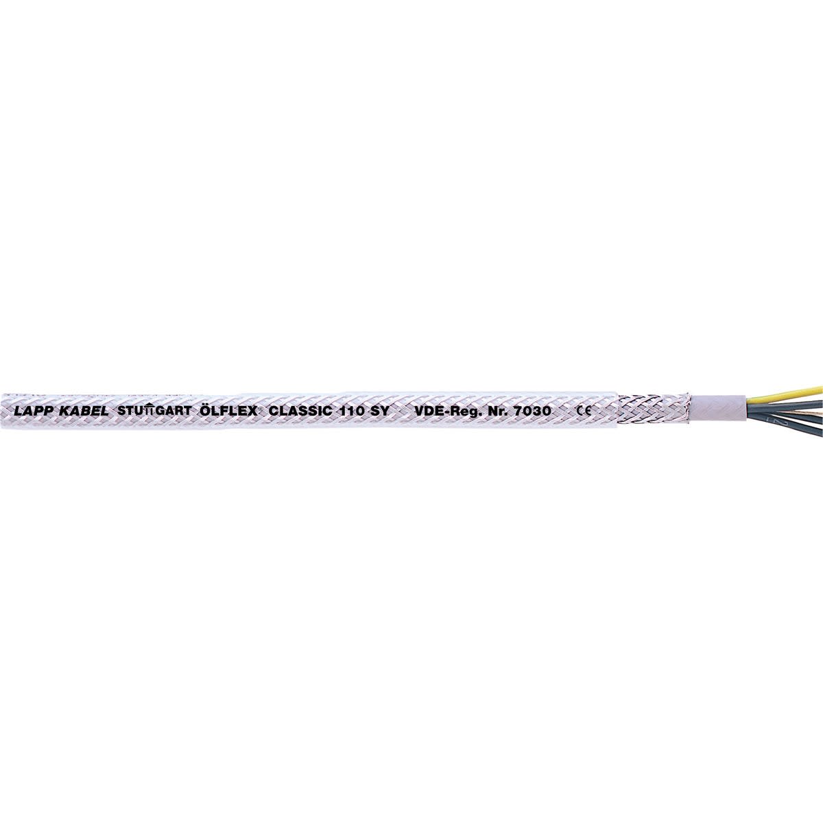 Lapp - Câble de commande en PVC, tresse en acier avec gaine extérieure transparente