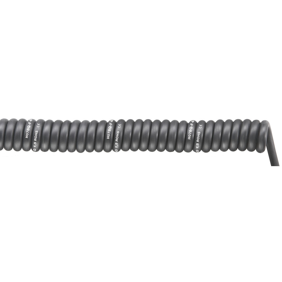Lapp - Câble spiralé robuste PUR noir, force de rappel élevée